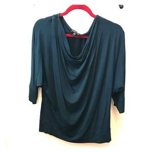 Eileen Fisher Dolman Sleeve Cowel Neck Jersey Top